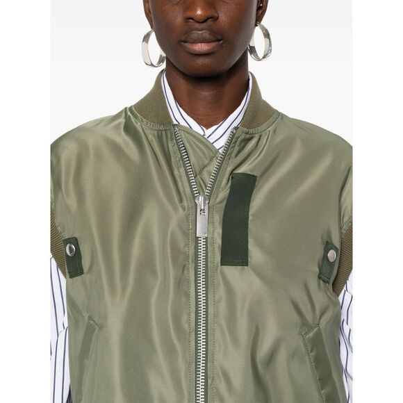 Sacai Women Nylon Twill Vest - Picture 4 of 5